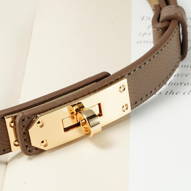 New Lady's Button-down Belt, Telescopic Waist Belt, Women's Dress, Waist-cinching and Adjustable Casual Belt, Clothing Accessories