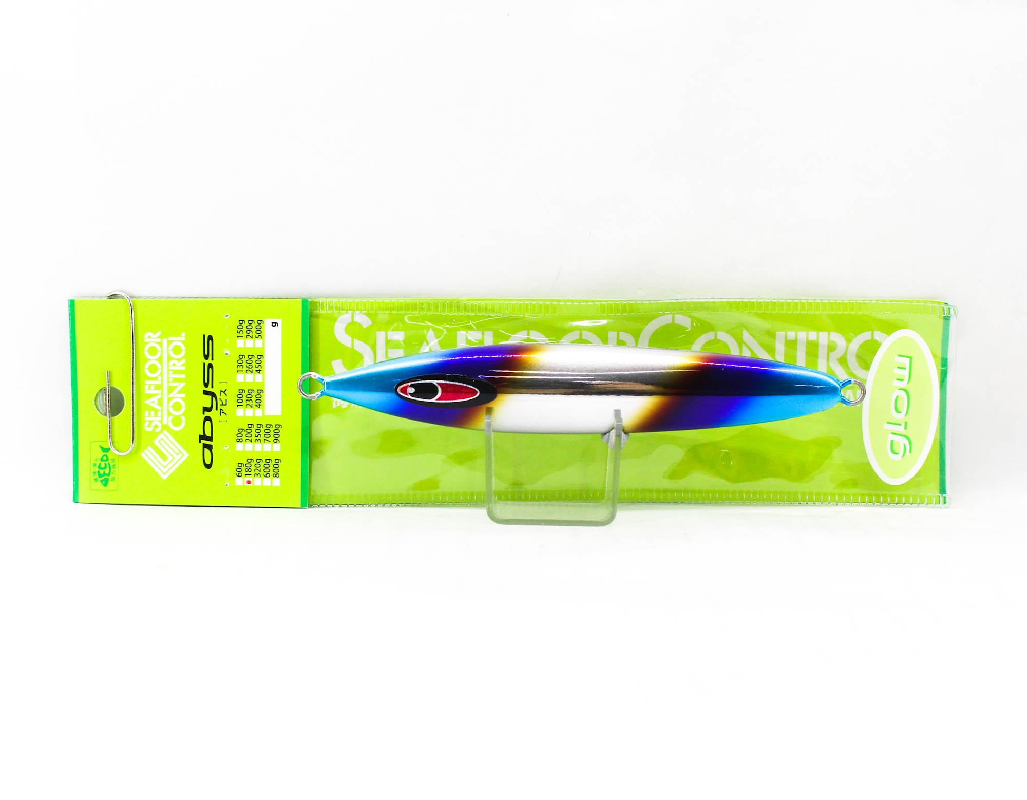 Seafloor Control Metal Jig Abyss 180 grams Zebra Glow AL (7750)