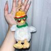 Doll Hamburger Hen Key Ring Simulation Gugu Animal Key Holder  Release Stress