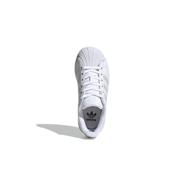Adidas Originals SUPERSTAR C Comfortable Abrasion Resistant Low top Skateboard Shoes White Pink FW8282
