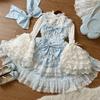 Original Design Korean Girl Lolita Dress Elegant Floral Wedding Gown Women's Strapless Gown Preorder Exquisite Fashionable