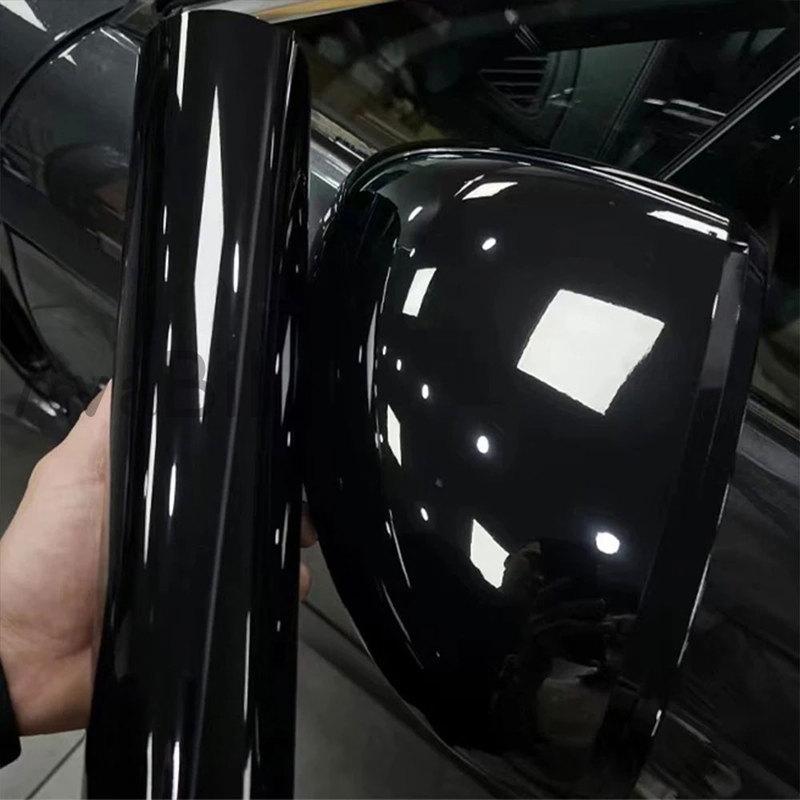 Glossy Black  30cm/60x152cm Ultra PET Piano Black Vinyl Wrap Film Self Adhesive Car Body Wrap Motorcycle Stickers Bubble Free