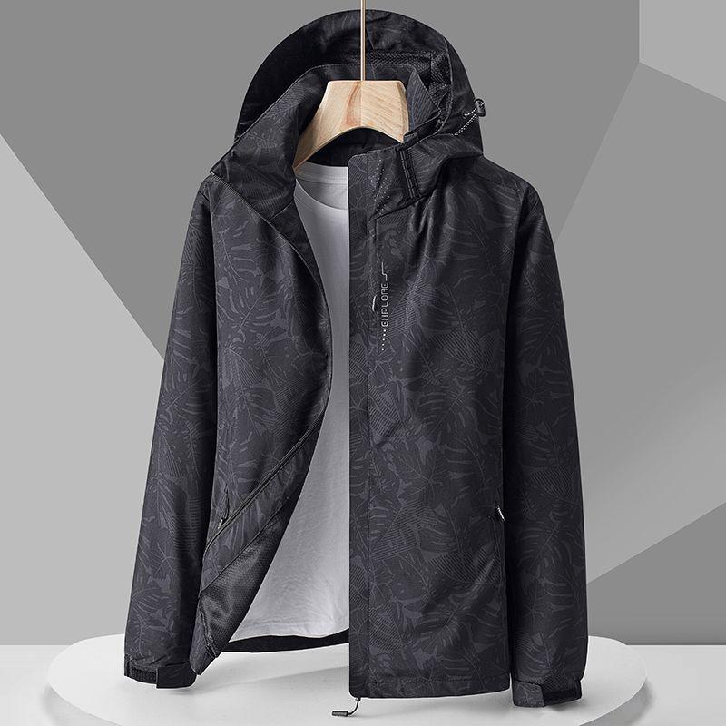 

Парная ветровка камуфляжного цвета для мужчин и женщин на весну/осень - дышащая куртка для активного отдыха 4XL