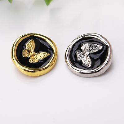 10pcs Beautiful Butterfly Buttons 15/18/23mm Fashionable Metal Shank Buttons Apparel Sewing Accessories