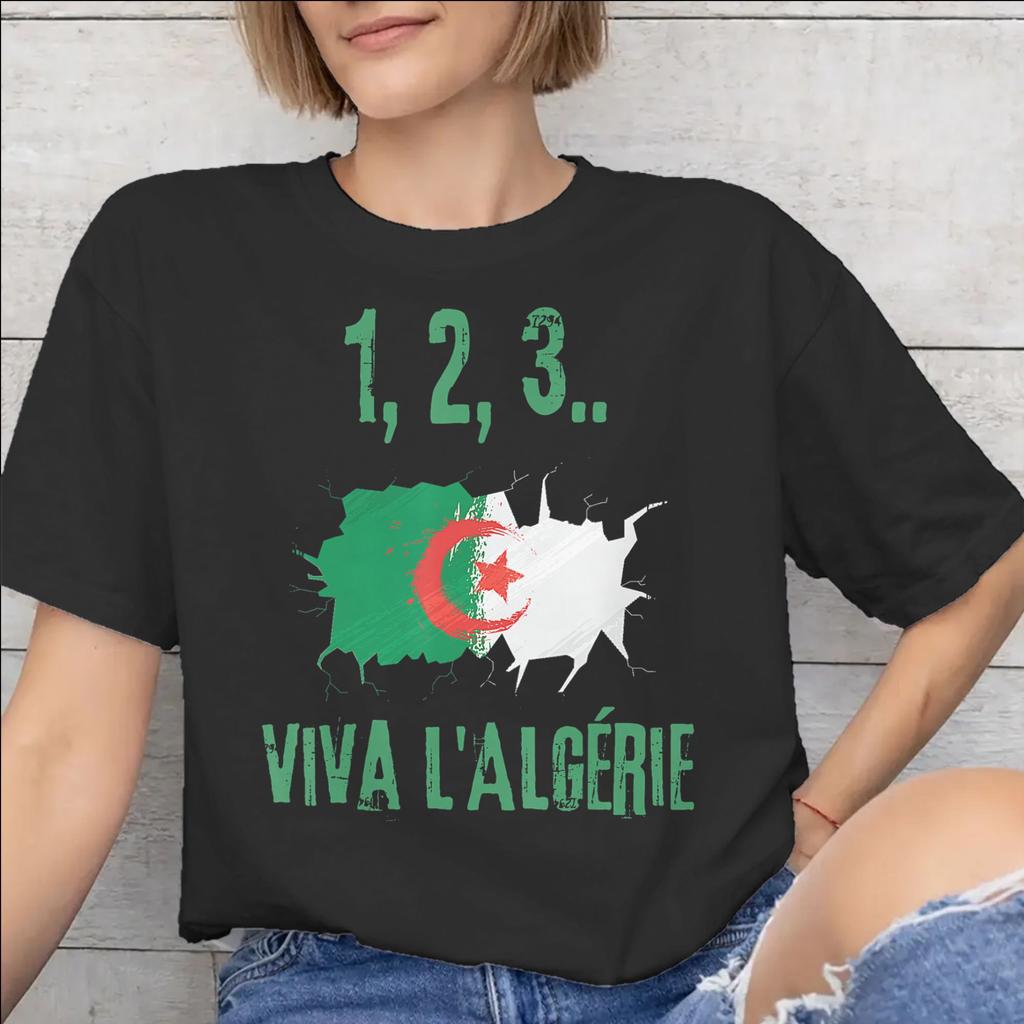 Unisex Unisex New Arrival DZ Algeria Algerian Flag T Shirt Tee Cotton Tshirts Clothing