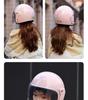 2026 Certified Women's Electric Vehicle Helmet with Cute Bow – Four Seasons Windproof, Sun-Protective Motorcycle Safety Helmet