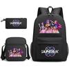 Kpop Dämonenjäger Kinderrucksack mit atmungsaktivem Oxford-Stoff für Schule und Freizeit