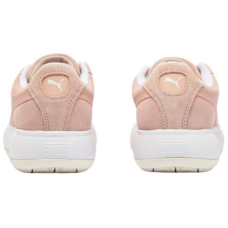 Puma Suede Mayu Retro Thick Sole Low Top Sneakers Women sneakers Pink White 387321-06