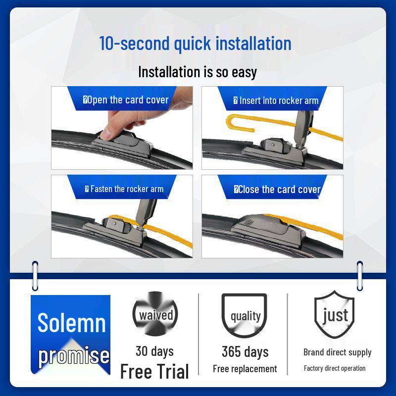 Dongfeng Yufeng P1621 EV19 Frameless Wiper Blade for S16 - 20" Model