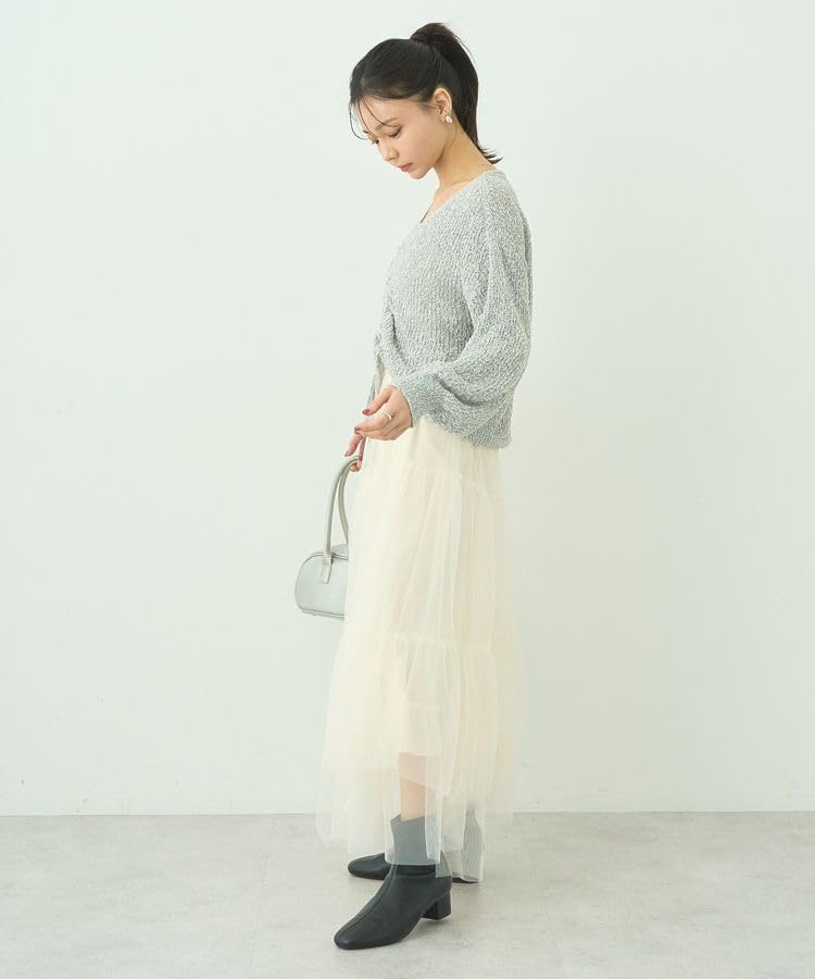 Music Drawstring Knit Pullover Heather Gray [Earth & Ecology] Women's Sweater,