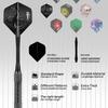 CyeeLife Plastic Tip Darts, 18-piece Set for Electronic Dartboards, Professional Soft Tip Darts
