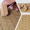16Pcs Hand Carved Stamps Beech DIY Clay Pottery Printing Blocks Tool Craft Accessories