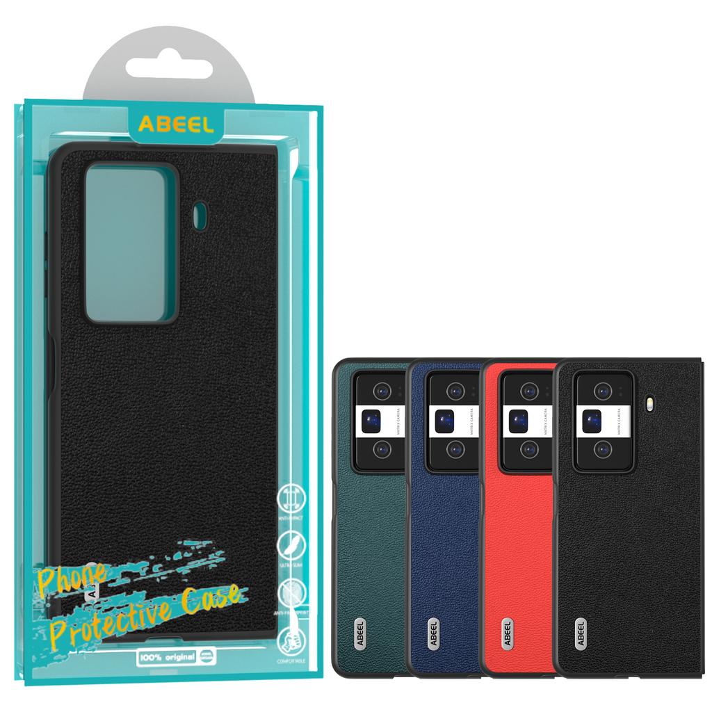For Honor Magic Vs3 5G Case Genuine Cow Leather Hard PC Phone Back Cover