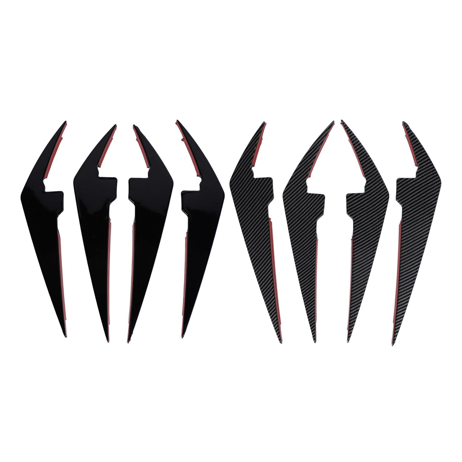 

4 шт., передний бампер, боковые канарды, сплиттер, плавники, украшение кузова автомобиля для 3 серии G20 G21 LCI Sport 20 Glossy Black