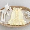 Sleeveless Thin Toddler Girls Dress Sweet Polka Dot Lapel Waist Princess Dress Little Kids Summer Casual Party Dress