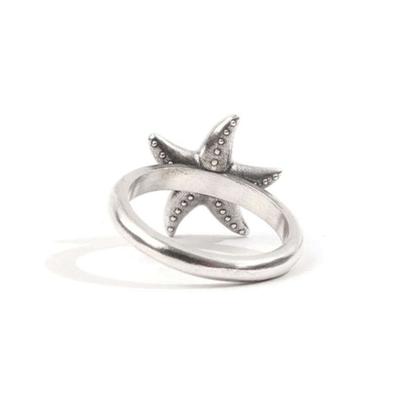 SEWNSWEN SILVER GEM STARFISH RING
