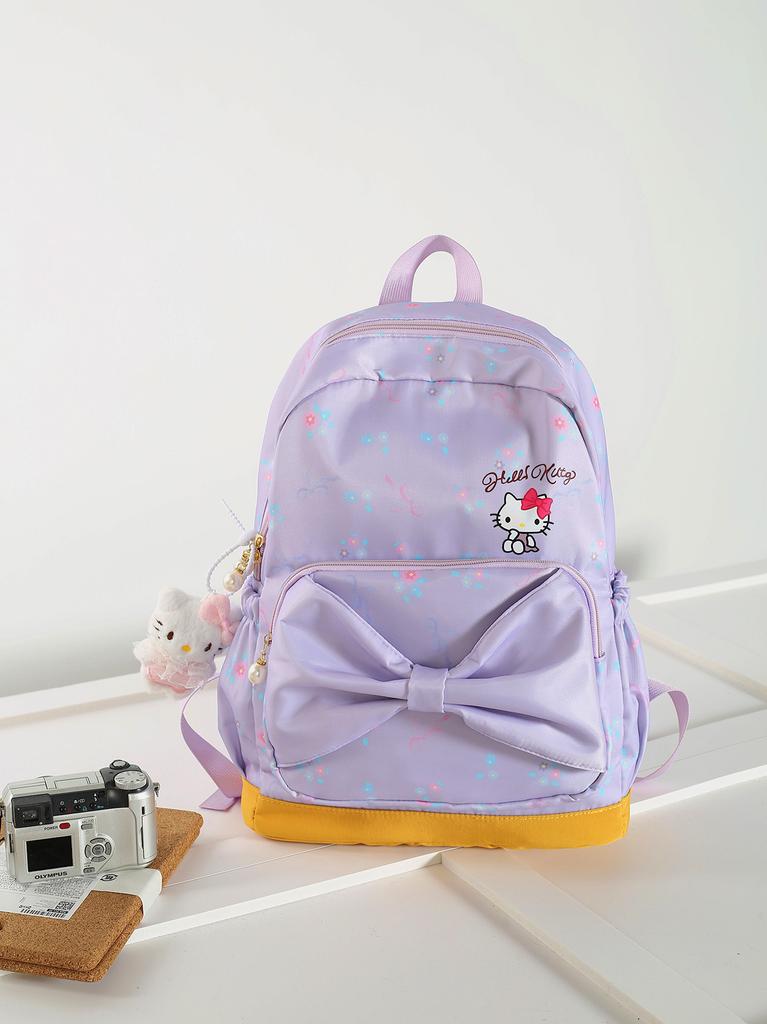 Schoolbag new hellokitty backpack nylon anti-splashing large-capacity bag for elementary school students and junior high school students