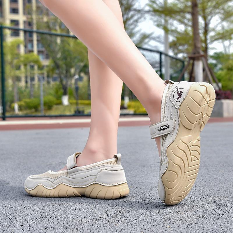 Women's Sandals Large Size Mother Breathable Flat-heeled Casual Shoes Summer Loafers