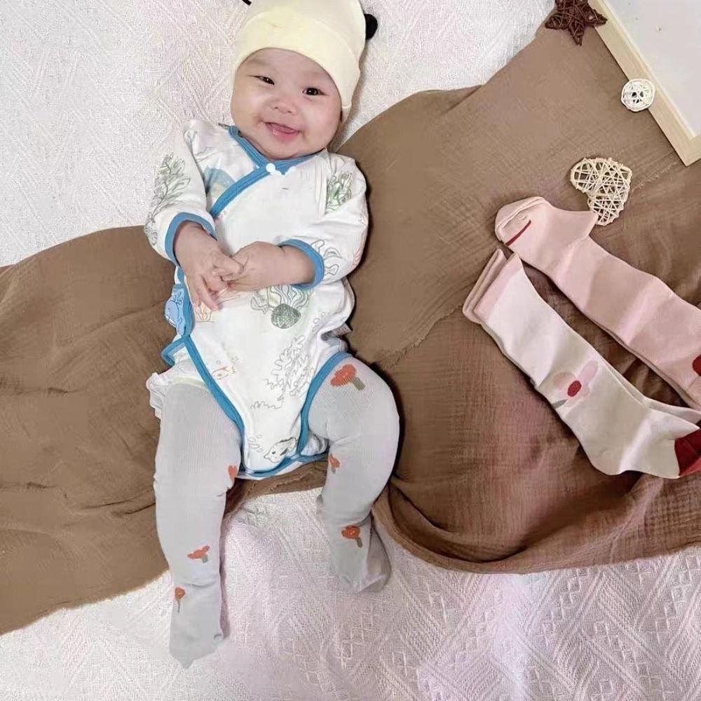 3Pairs Cotton Toddle Cotton Stockings Strawberry Baby Mid Tube Socks Elastic Calf Socks Baby Kids