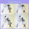 Art Nouveau Shell Dancer Brooch For Women Men With Handcrafted Inlay Fashion Accessory