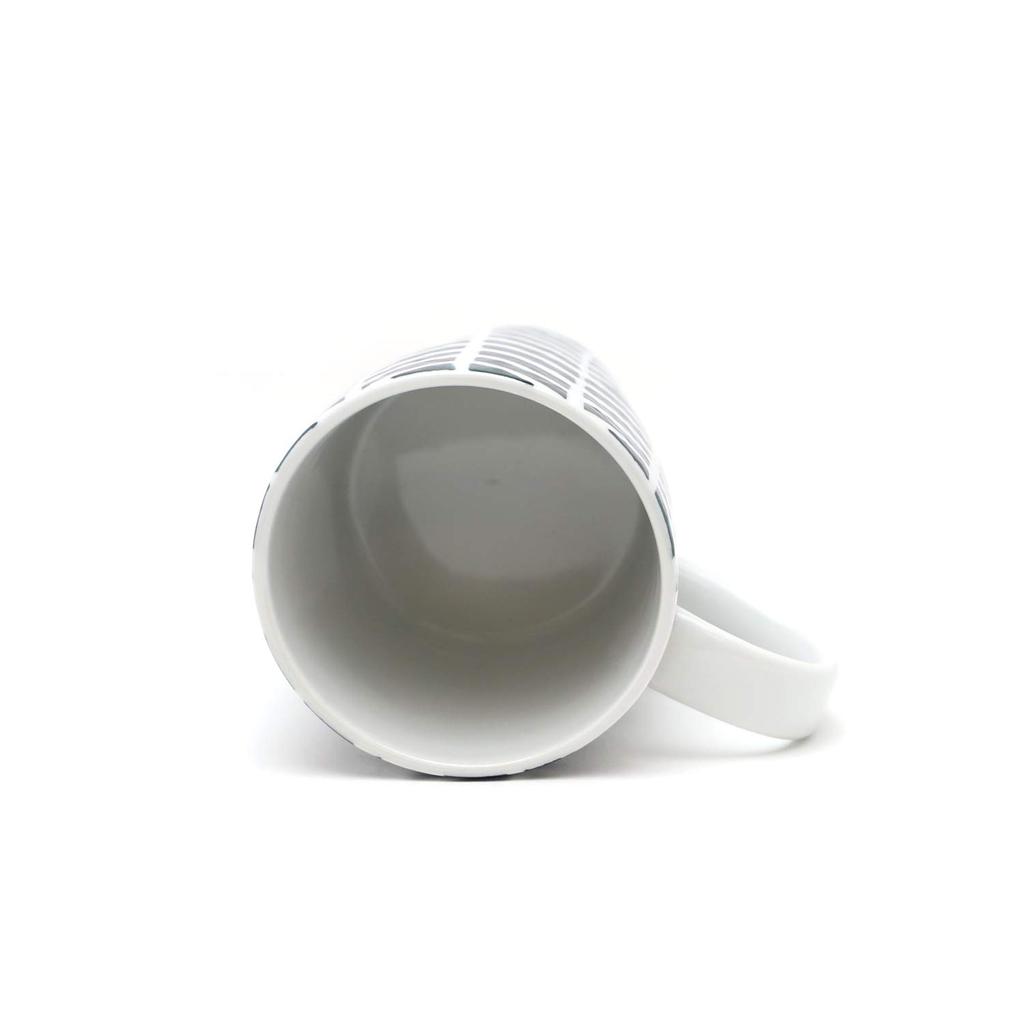 TAMAKI Craft Studio Mug, BlackWhite, Diameter 11.2cm X Depth 7.8cm X Height 8.5cm, 240ml, T-922286