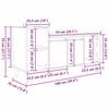 TV Cabinet Black Oak Effect 100 x 35 x 55 cm Particleboard