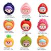 Fashionable Set of 9 Lovely Fruit Girl Resin Charm for Craft Supplies and Jewelry Making Assorted Colorful Designs