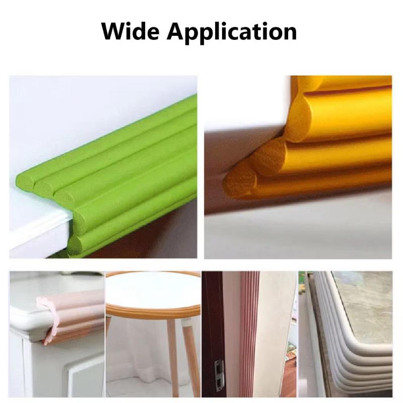 Cuttable 2M Table Corner Protector Edge Guard Strip Non-Toxic Self-Adhesive Safety Bumper for Baby Proofing Office Home Furniture