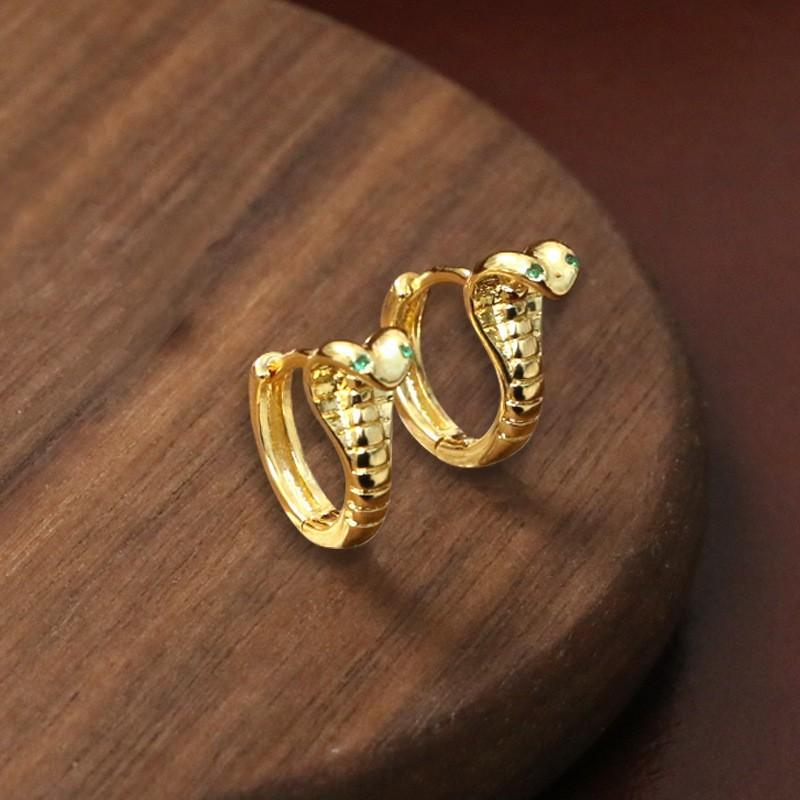 

Кобра серьги-пуговицы мужские хип-хоп серьги в виде животных модные уличные одиночные серьги маленькие серьги в виде змеи