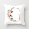 Luxurious 26 Letter Polyester Pillow Case For Sofa Car And Home Decor