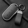 Aluminum Alloy Goatskin Car Key Case Cover For Huawei Aito M5 M7  Car Key Case Protect Fob