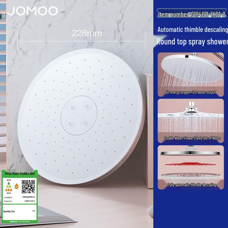 Jomoo Dual Spray Automatic Descaling Shower Head