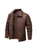 Men's Casual Leather Jacket - Spring & Autumn Motorcycle Flight Coat