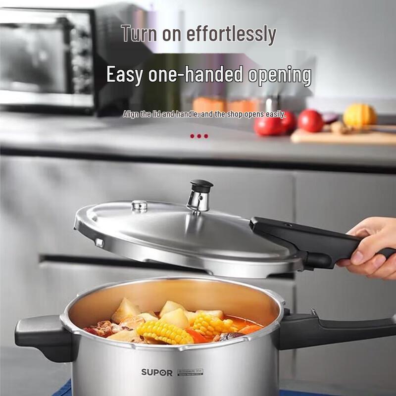 SUPOR 7L 24cm 304 Stainless Steel Pressure Cooker