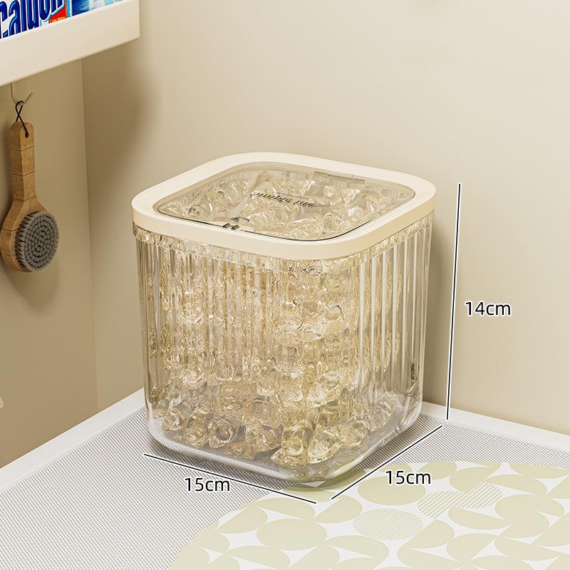 1 Stück Waschmittelkapselbehälter Großes Fassungsvermögen Waschmittel Aufbewahrungsbox Waschpulver Duftperlen Organizer Feuchtigkeitsdicht