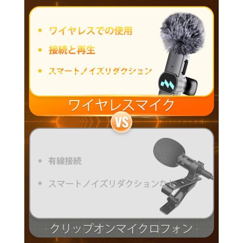 [2024 Latest Version] Wireless Pin Microphone for iPhone, No Bluetooth, No App Required, Smartphone Microphone [AI Smart Chip 360 Sound Collection] I