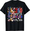 250 Years of Freedom 1776 2026 Patriotic Eagle USA Men Women T-Shirt