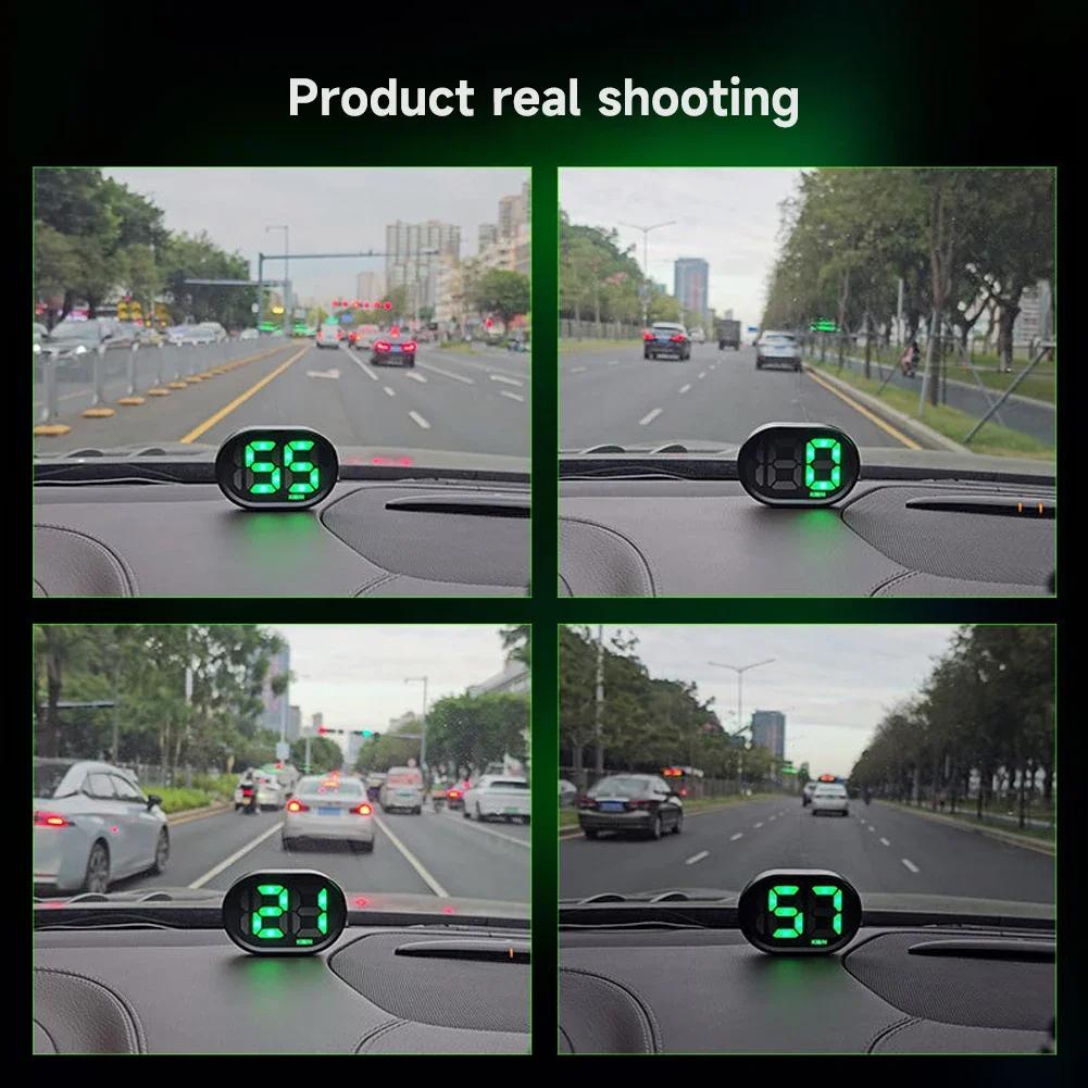 Universal Auto Dimming Digital Speedometer HUD Car GPS Head Up Display Speed Meter with KMH MPH Dispaly Plug & Play Speedometers