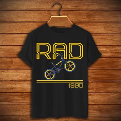 T-shirt Rad Film 1986 Hell Track BMX Racer Cru Jones Bart Taylor Hal Needham T-shirt Unisexe
