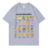 Funny Italian Brainrot Meme Tshirt Men Women Clothing Fashion Cartoon Short Sleeve T Shirt Summer Casual Loose Cotton Tshirts