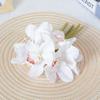 6 Heads Artificial Cymbidium Flowers Real Touch Magnolia Branch  Birthday Decor
