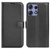 For Motorola Edge 50 Pro 5G Case Litchi Texture Stand Wallet Phone Leather Cover