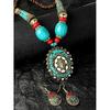 Fashion Latest Stylish Traditional Tibetan Pendant Necklace Jewellery Set for Women