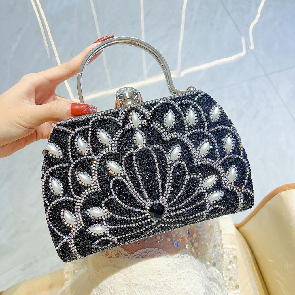 Hand-carried Bag Handbag Cheongsam Bag Women's Small Hand Bag Single-shoulder Cross-shoulder Bag Dinner Party Bag
