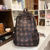 Schoolbag New Retro Plaid Schoolbag Women's High-value College Style Junior High School Student Fashion Versatile Mori Backpack