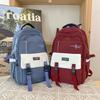 High-value Schoolbag Female Large-capacity Primary School Backpack Junior High School High School Student Simple College Student New Backpack