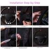 Maßgeschneiderte Wildleder-Lenkradabdeckung für BMW M Sport F30 F31 F34 F10 F11 F07 X1 X2 X3 F20 F21 F25 F32 F33 F36 F39 F48