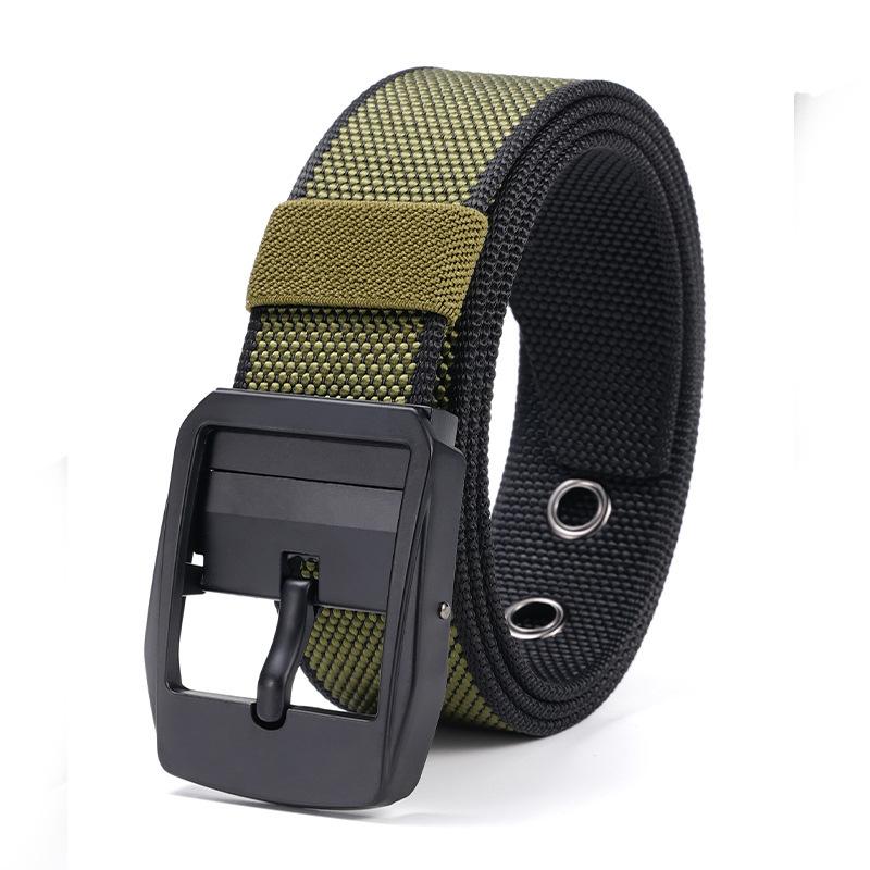 

Ремень для отдыха на природе мужской нейлоновый ремень регулируемый простой ремень с автоматической пряжкой 120cm
