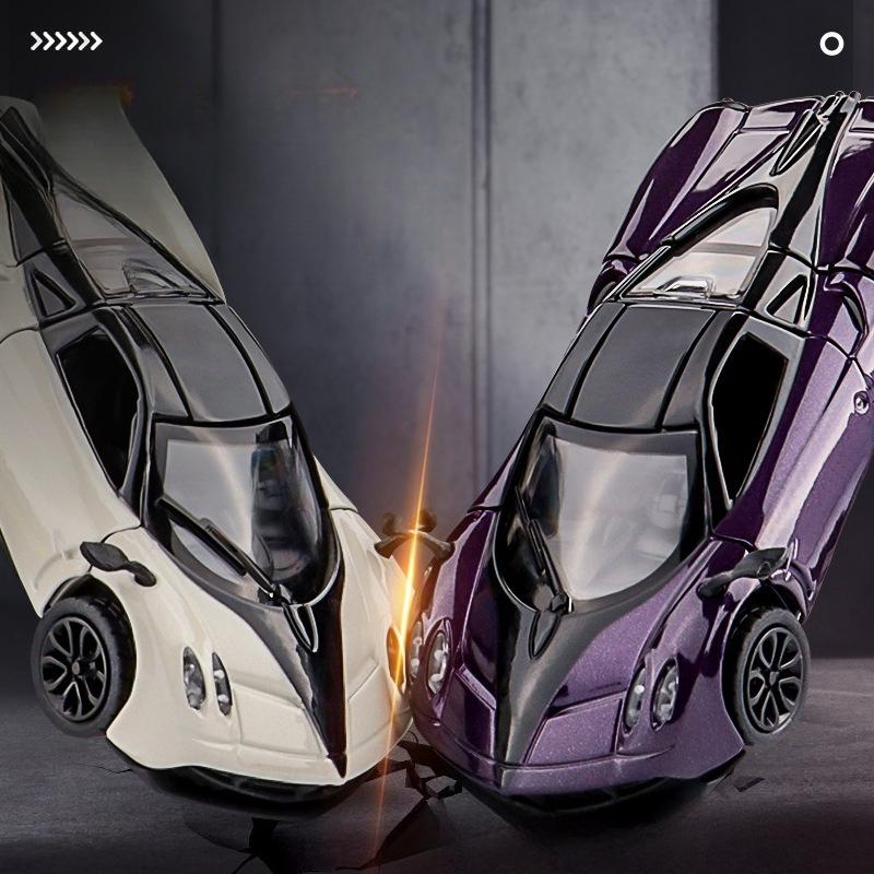 1:43  Alloy car model simulation and rebound small sports car Children's toy car gift collection display