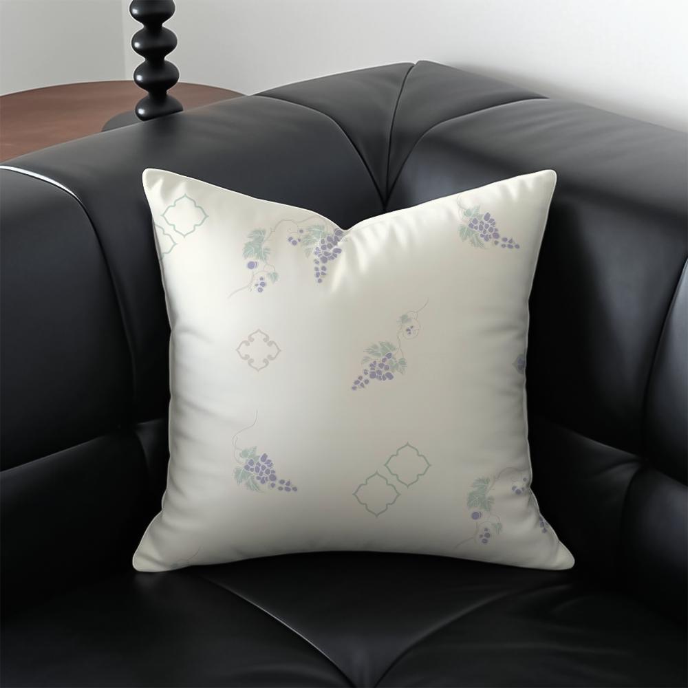 Chinese Style Elegant Patterns Cushion Cover Pillow Case Antidustmite Invisible Zipper Silky Plush Cushion